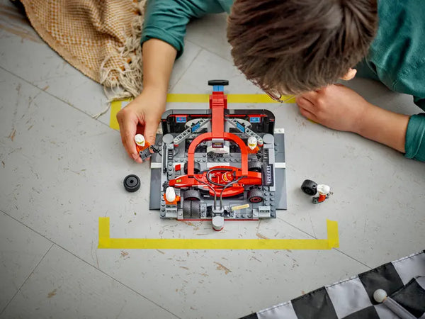 Lego: City F1 Pit Stop & Pit Crew with Ferrari Car - Ages 6+