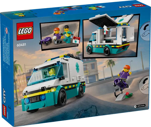 Lego: City Emergency Ambulance - Ages 5+