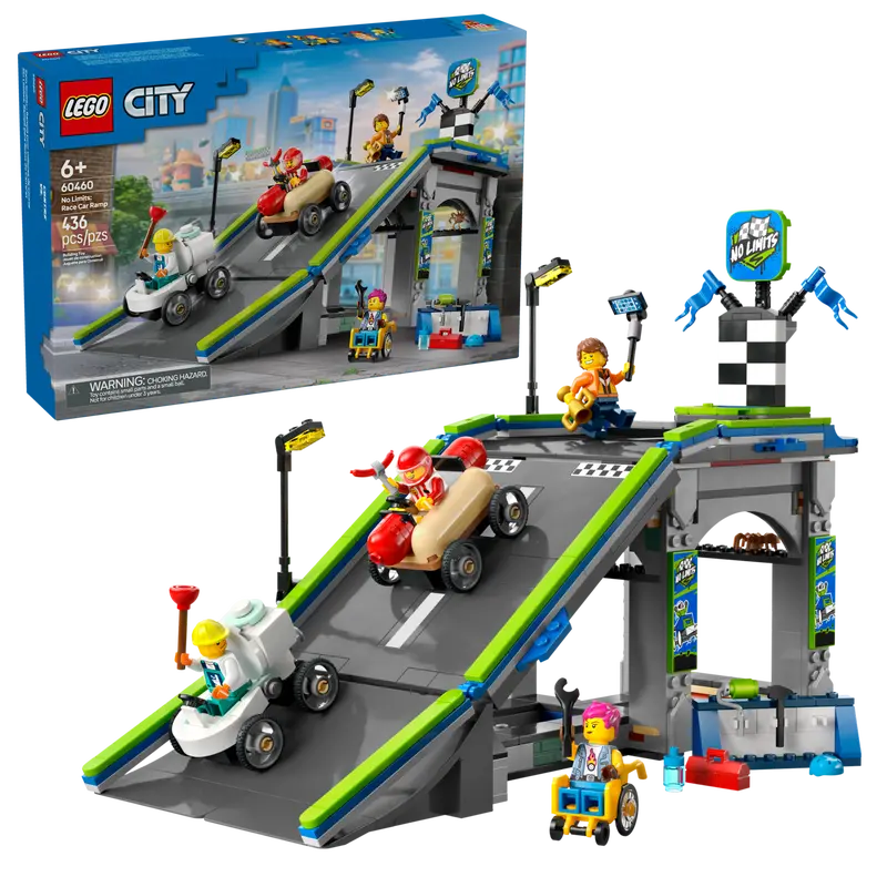 Lego: City No Limits: Race Car Ramp Track - Ages 6+