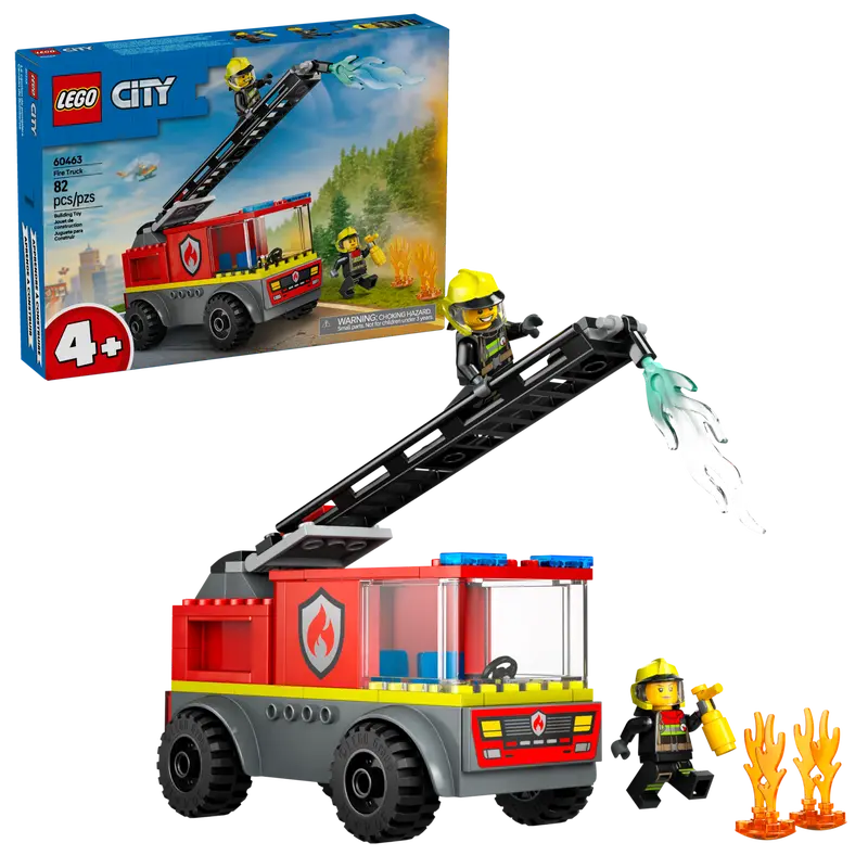 Lego: City Fire Ladder Truck - Ages 4+