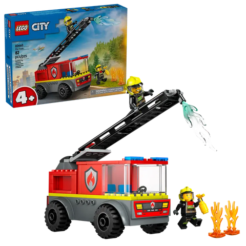 Lego: City Fire Ladder Truck - Ages 4+