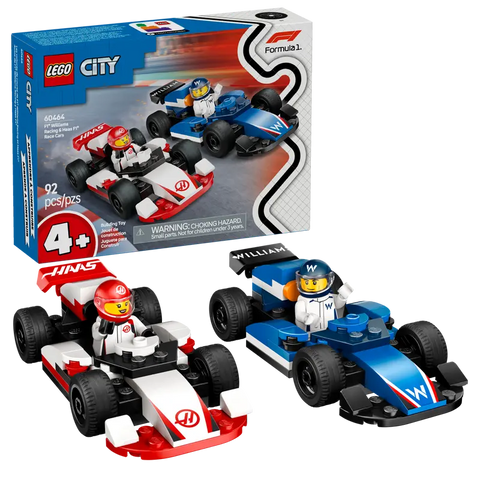 Lego: City F1 Williams Racing & Haas F1 Race Cars - Ages 4+
