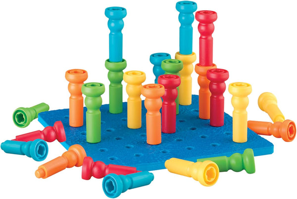 Tall Stacker Pegs Building Set - Ages 3+