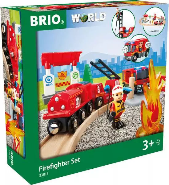 Brio: Rescue Firefighter Set - Ages 3+