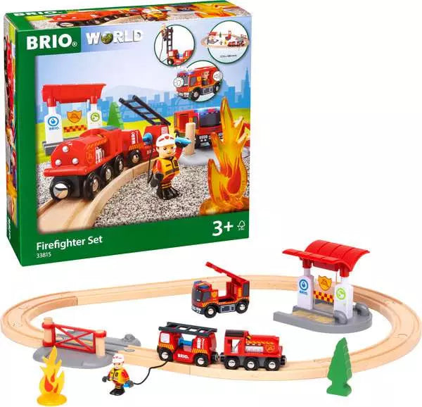 Brio: Rescue Firefighter Set - Ages 3+