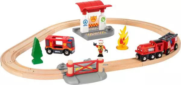 Brio: Rescue Firefighter Set - Ages 3+