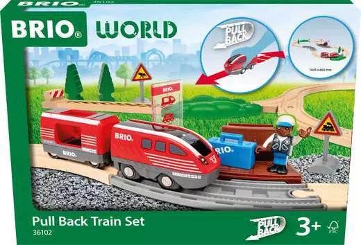 Brio: Pull Back Train Set - Ages 3+