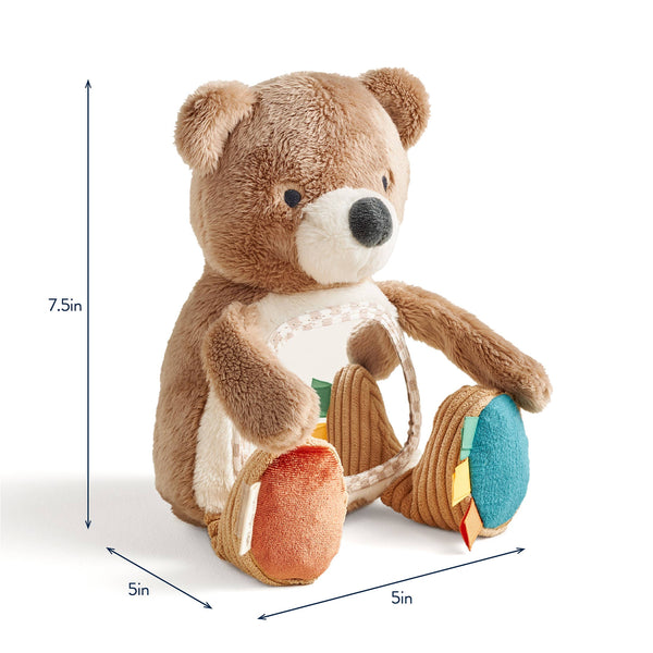 Itzy Bitzy Mirror™ Theo the Bear Sensory Tummy Time Mirror