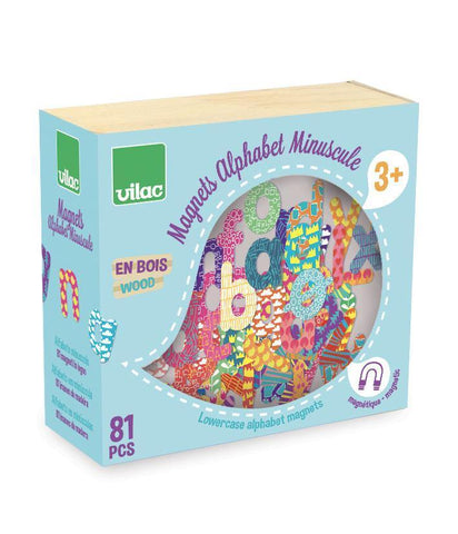 Vilac: Magnets Alphabet Lower Case 81 pcs - Ages 3+