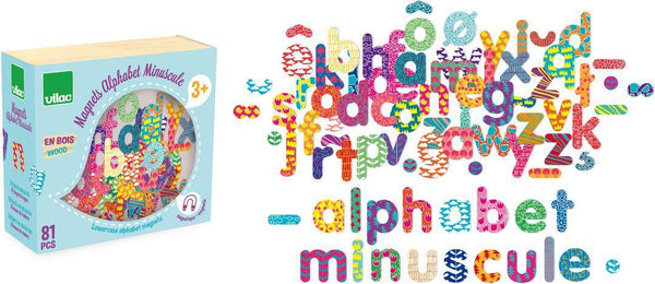 Vilac: Magnets Alphabet Lower Case 81 pcs - Ages 3+