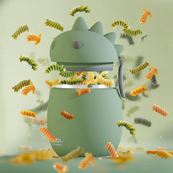 ASOBU: Bestie - Dinosaur Vacuum Insulated Food Jar 20oz  - Age 3+