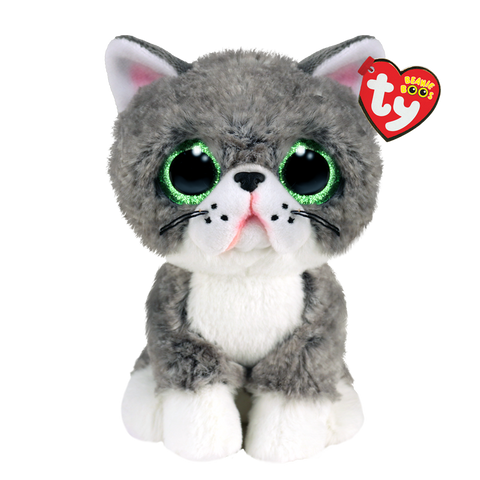 TY: Beanie Boos - Fergus - Cat Gray -  Ages 3+