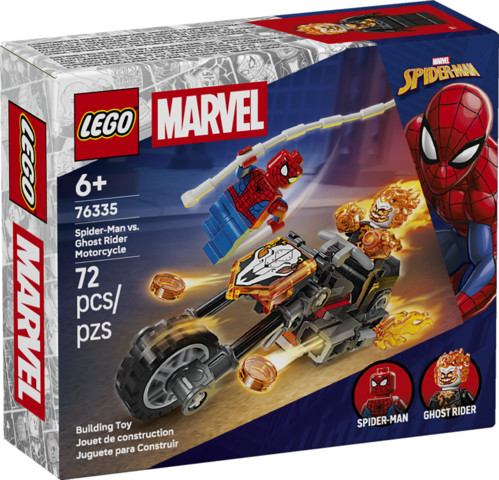 Lego: Spider-Man vs Ghost Rider Motorcycle - Ages 6+