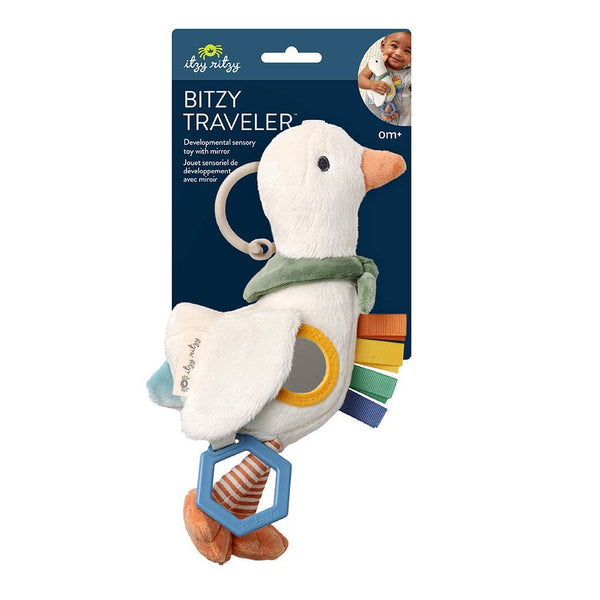 Itzy Ritzy - Bitzy Traveler™ Developmental Sensory Toy Goose