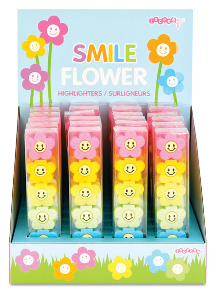 IS: Smile Flower Stackable Highlighter Markers - Ages 4+