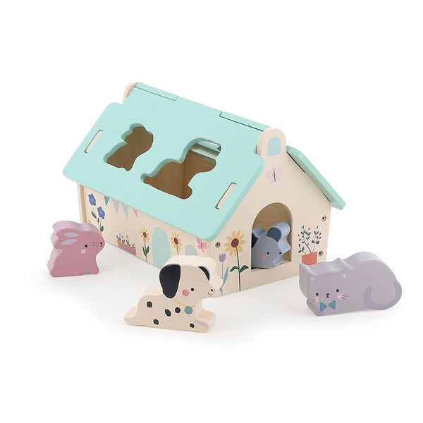 Vilac: Tiny House Shape Sorter - by Sarah Betz