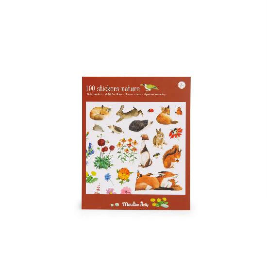 Moulin Roty Around Nature 100 Stickers