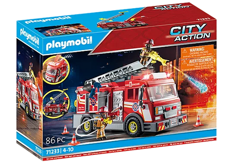 Fire Truck with Flashing Lights - Ages 4+