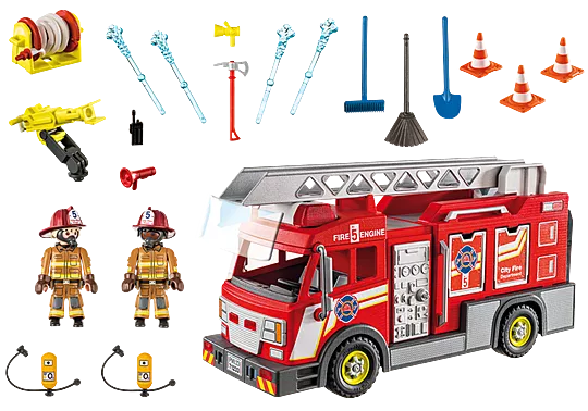 Fire Truck with Flashing Lights - Ages 4+