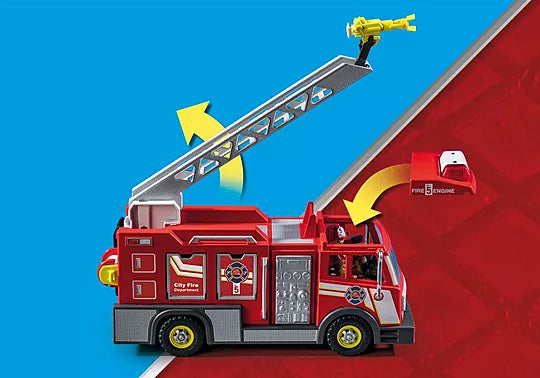 Fire Truck with Flashing Lights - Ages 4+