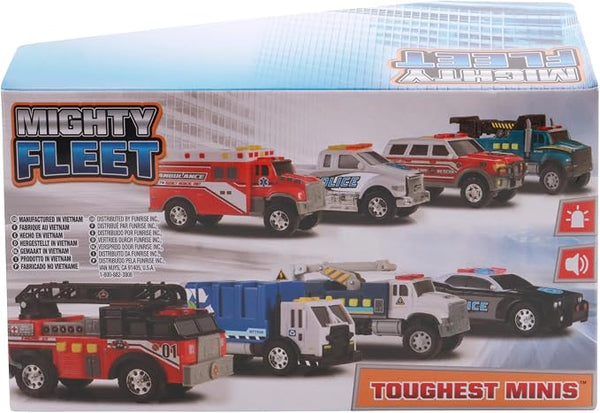 Mighty Fleet Toughest Minis Vehicle with Lights and Sounds