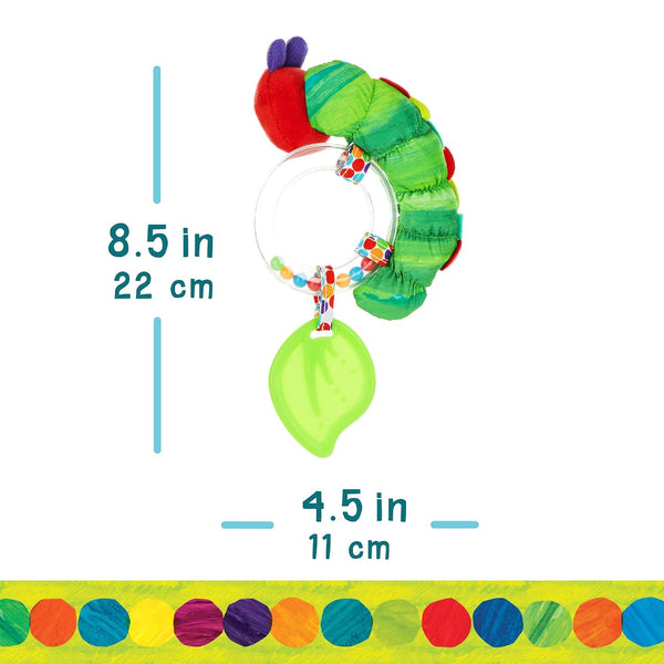 Eric Carle's the Very Hungry Caterpillar Ring Rattle with Beads