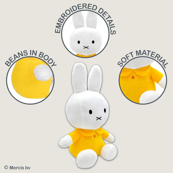 Miffy 8" Plush Toy with Yellow Dress