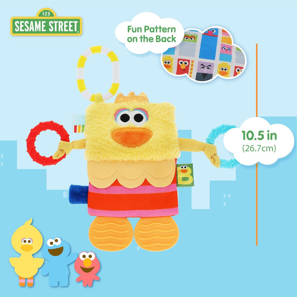 Sesame Street's Big Bird Tug & Tag Plush Sensory Toy