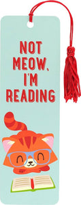 Youth Bookmark: Not Meow I'm Reading - Ages 6+