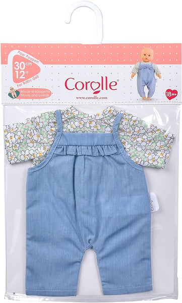 Corolle: Blouse & Overalls: 12" Doll Outfit - Ages 2+