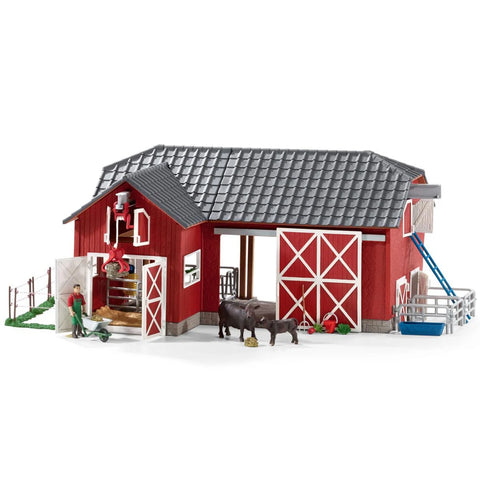 Schleich: Large Farm with Black Angus - Ages 3+
