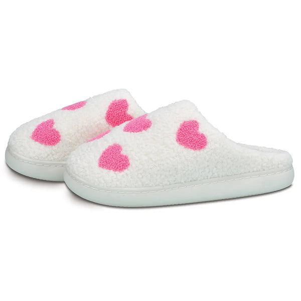 Slippers: Heart Slippers - Multiple Sizes Available