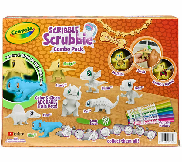 Crayola Scribble Scrubbie Dino Glow Pack
