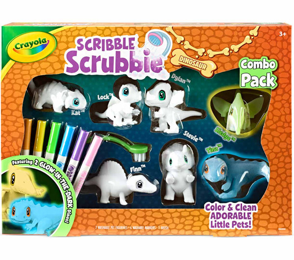 Crayola Scribble Scrubbie Dino Glow Pack
