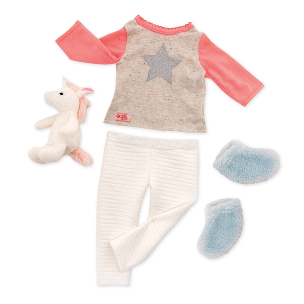 OG: 18" Doll Outfit - Unicorn Wishes - Ages 3+