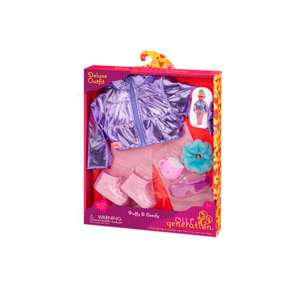 Our Generation 18" Doll Deluxe Outfit - Puffy & Comfy