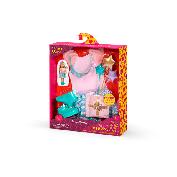 Our Generation 18" Doll Outfit -Sequin Surprise™ - Leotard and Skirt