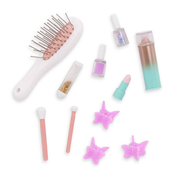 OG: 18” Doll Accessories - Glam & Glow Vanity Dressing Room Set - Ages 3+