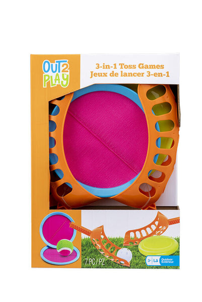 Out2Play 3-in-1 Combo Toss Outdoor Games Set