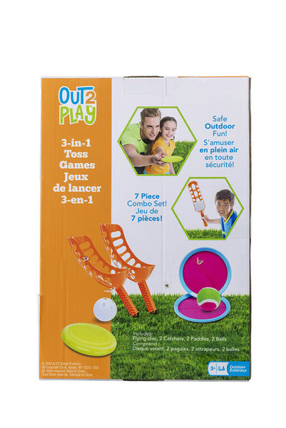 Out2Play 3-in-1 Combo Toss Outdoor Games Set