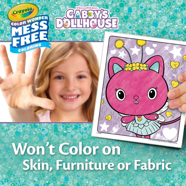 Colour Wonder: Mess-free Colouring Pages & Markers, Gabby's Dollhouse - Ages 3+