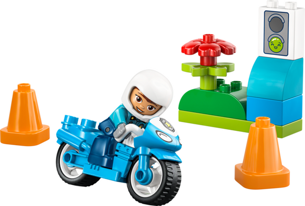 Duplo: Blue police Motorcycle  - Ages 2+