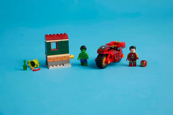 Lego: Marvel Iron Man with Bike and The Hulk - Ages 4+