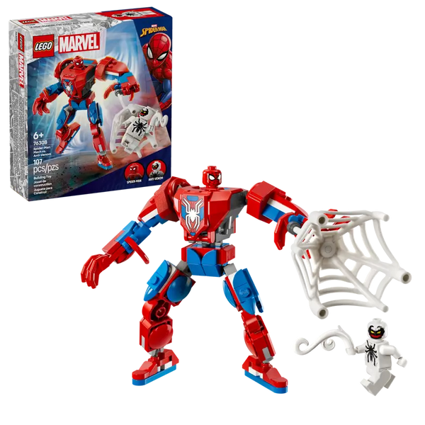 Lego: Marvel Spider-Man Mech vs. Anti-Venom - Ages 6+