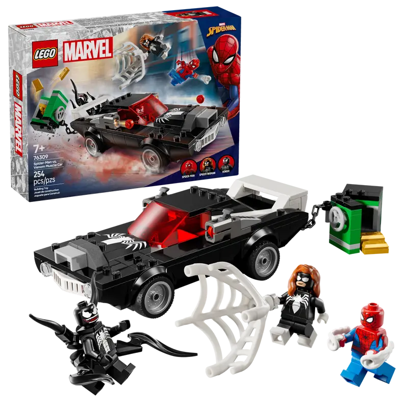 Lego: Marvel Spider-Man vs. Venom Muscle Car - Ages 7+