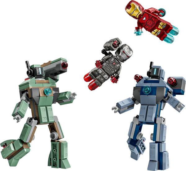 Lego Marvel Iron Man & War Machine vs. Hammer Drones Building Toy