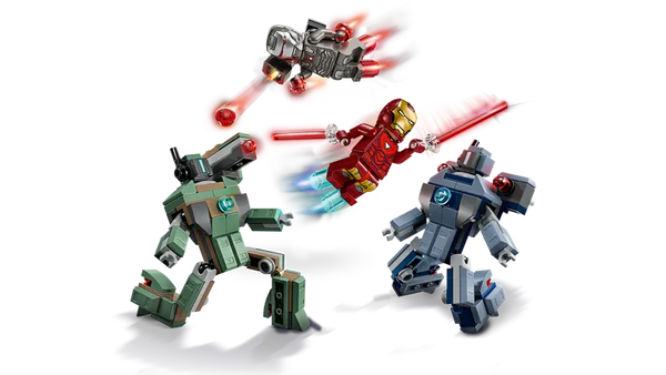 Lego Marvel Iron Man & War Machine vs. Hammer Drones Building Toy