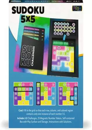 Think Fun: Sudoku 5x5 Magnetic Travel Puzzle - Ages 8+