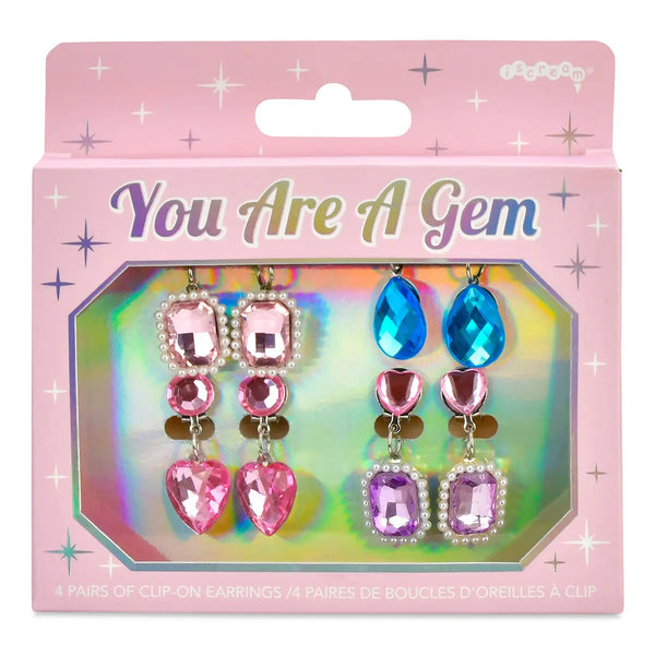 You Are A Gem - Clip on Earrings Set - Iscream