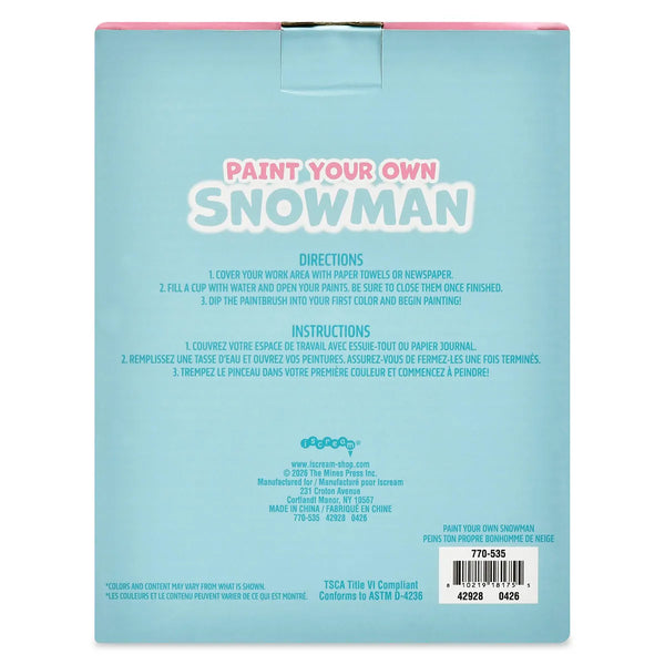 Paint Your Own Snowman - Iscream